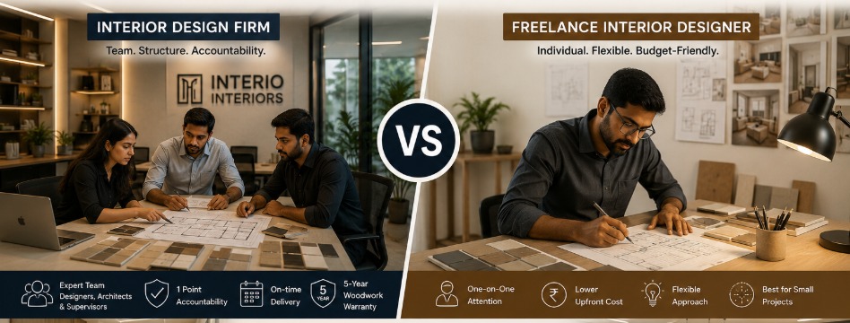 Interior Design Firm vs Freelance Interior Designer in Kottayam: Pros, Cons & Real Costs
